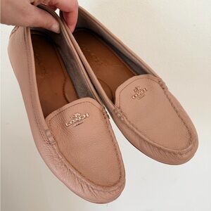Coach Tan Leather Driving Loafers size 7.5